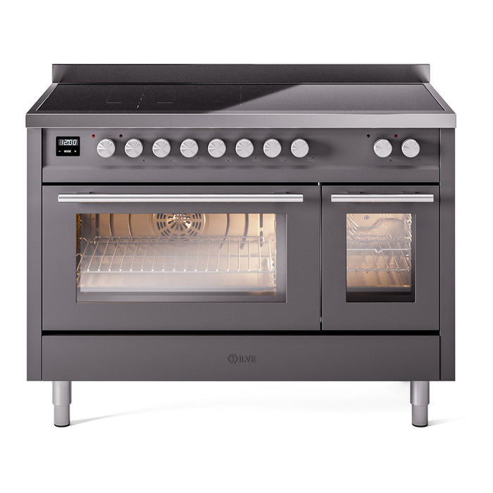 ILVE 48"Professional Plus Induction Range, UPI486WMP — UPI486WMPWH