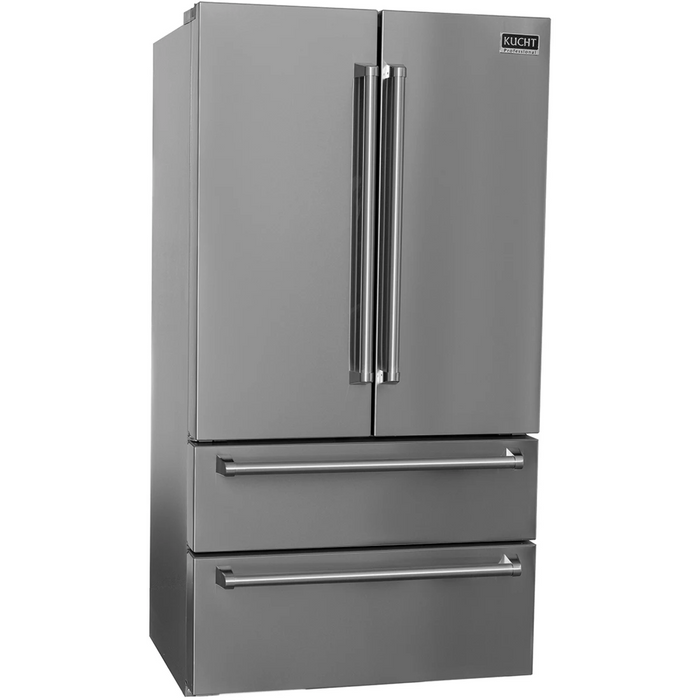 Kucht 36" Counter Depth Freestanding French Door Refrigerator KR700i