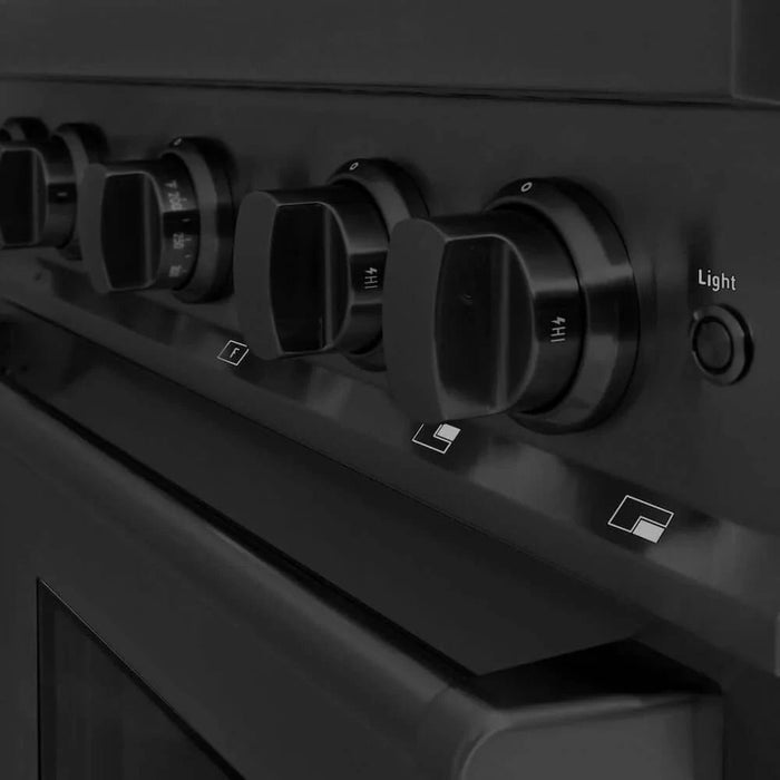 ZLINE 30"Classic Gas Range, Convection Gas Oven, Black Stainless Steel, CGRB-30