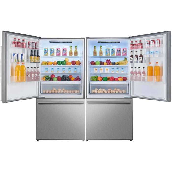 FORNO Espresso Milano 62" Side-By-Side Refrigerator FFFFD1787-60S