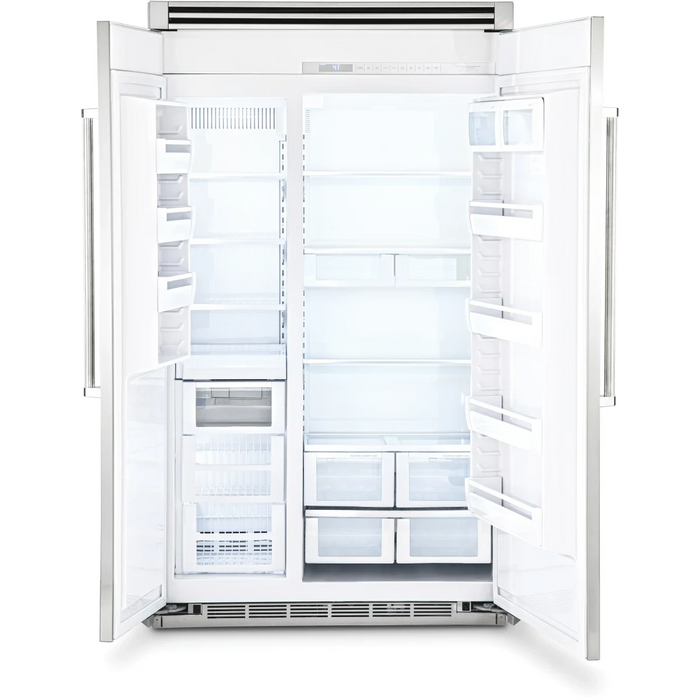 Viking® 5 Series 48" Stainless Steel Built In Side-by-Side Refrigerator VCSB5484SS