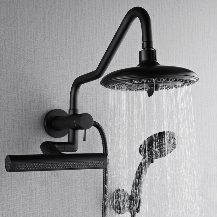 Forno Acqua AcquaFALL Mini Shower Head, Overhead Rainfall Shower SMW2BK-C8