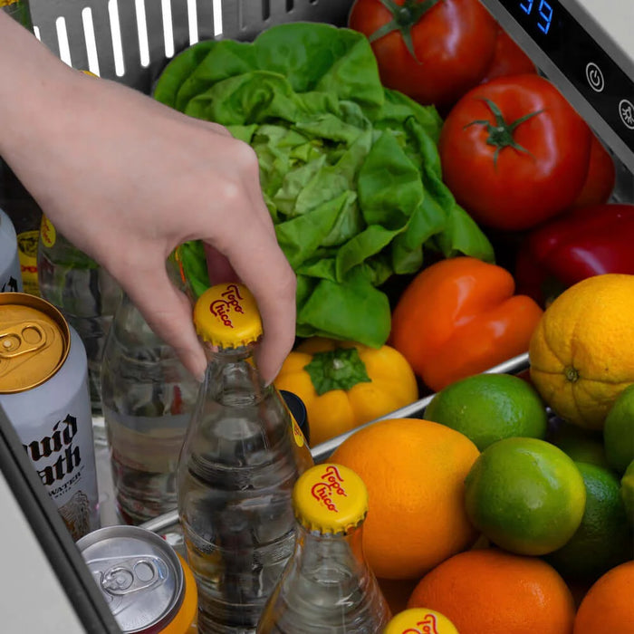 ZLINE 24" Touchstone 168 Can Outdoor-Rated Dual Refrigerator Drawer RDSO-HH-24