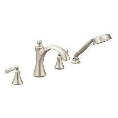 Moen Wynford Two-Handle Roman Tub Faucet Includes Hand Shower T654
