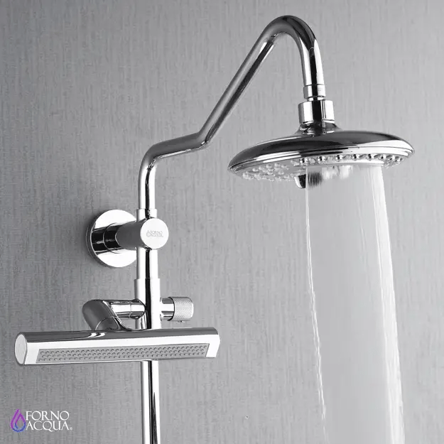 Forno Acqua AcquaFALL Shower, Overhead Rainfall Shower, Handheld Shower Head SCW2CP-C8