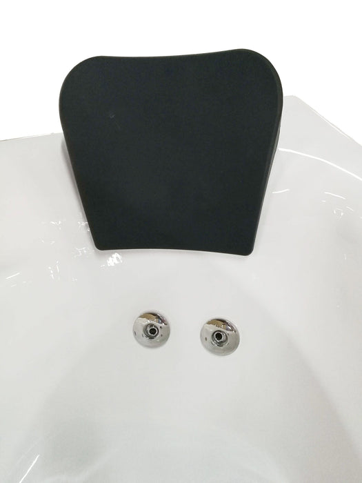 EAGO  59" Single Person Corner White Acrylic Whirlpool Bath Tub AM161-L