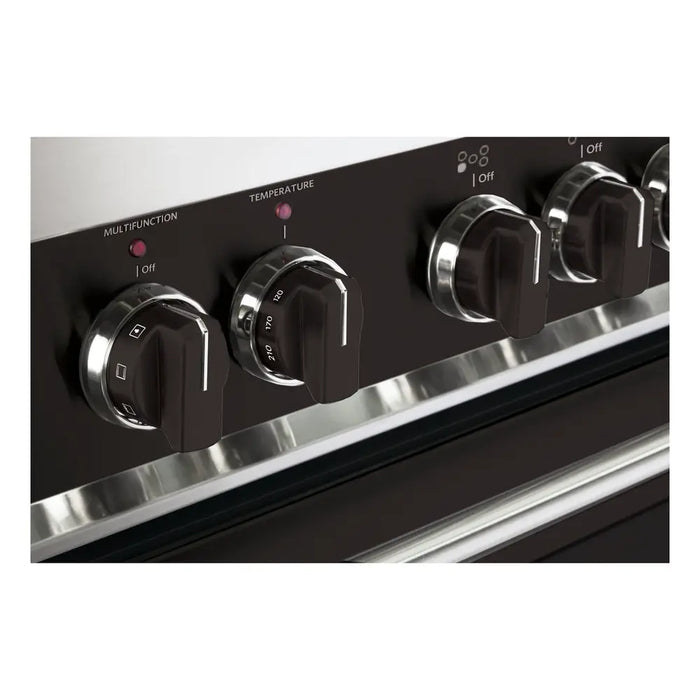 Verona Color Knob Set for Designer Single Oven Electric Range VEKNDEESBLK
