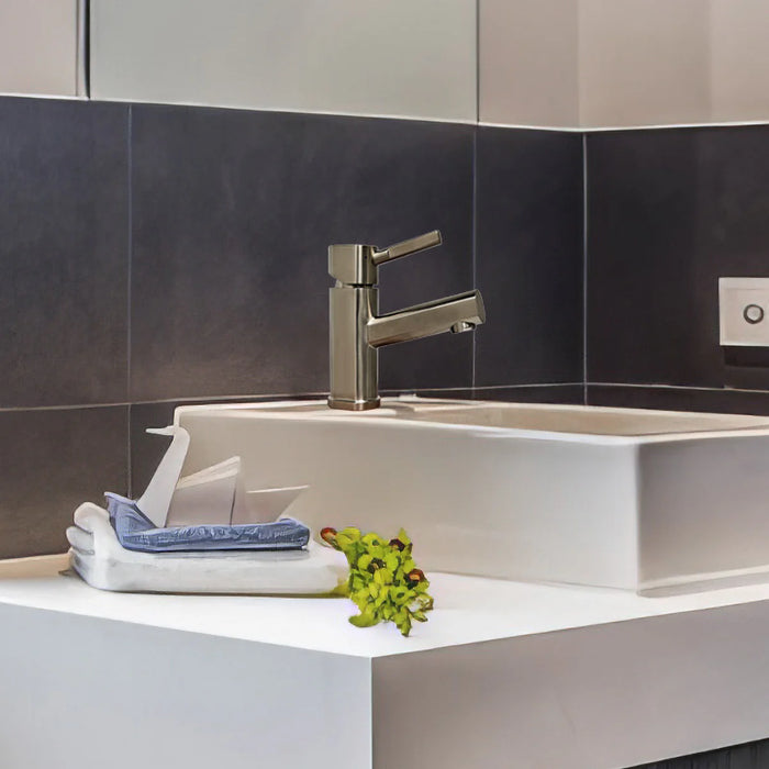 Whitehaus Waterhaus Single Hole Single Lever Lavatory Faucet WHS0311-SB-BSS