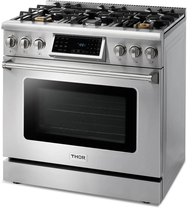 THOR 36" Freestanding Professional Liquid Propane Gas Range, TRG3601LP