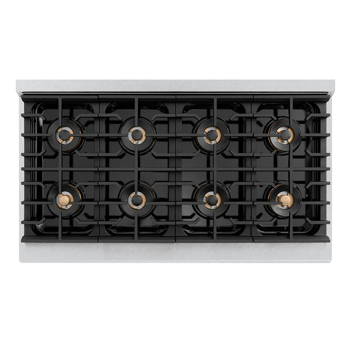 ZLINE 48" Paramount Gas Range DuoPro™ Cooktop, Dual Ovens PSGRSZ-48-MB