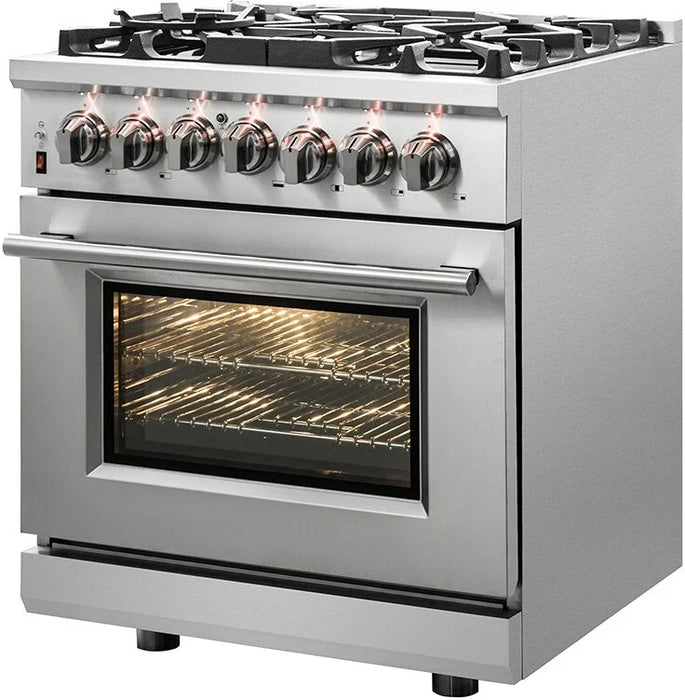 Forno 30" Dual Fuel Range, FFSGS6125-30