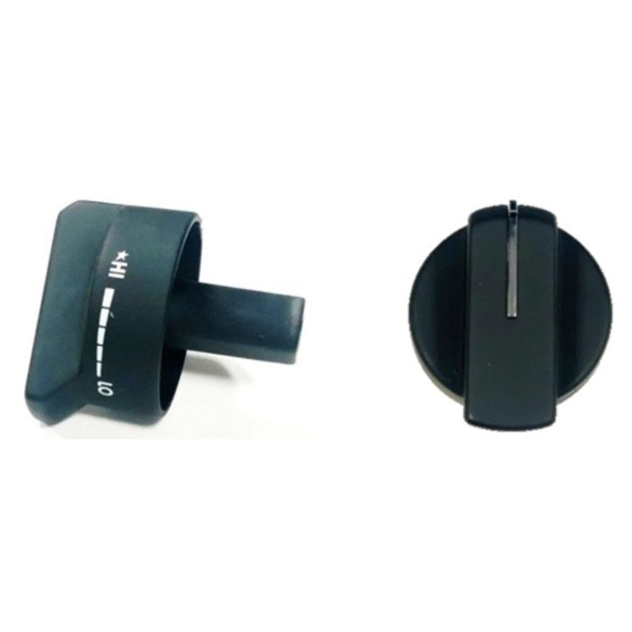 Verona Color Knob Set for Designer Single Oven Dual Fuel VEKNDGESBLK