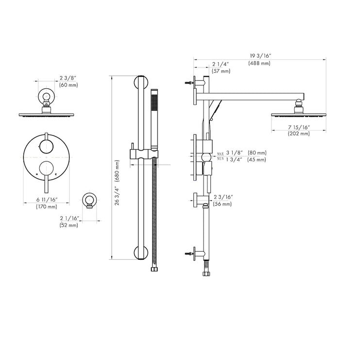 ZLINE El Dorado Shower System ELD-SHS-CH