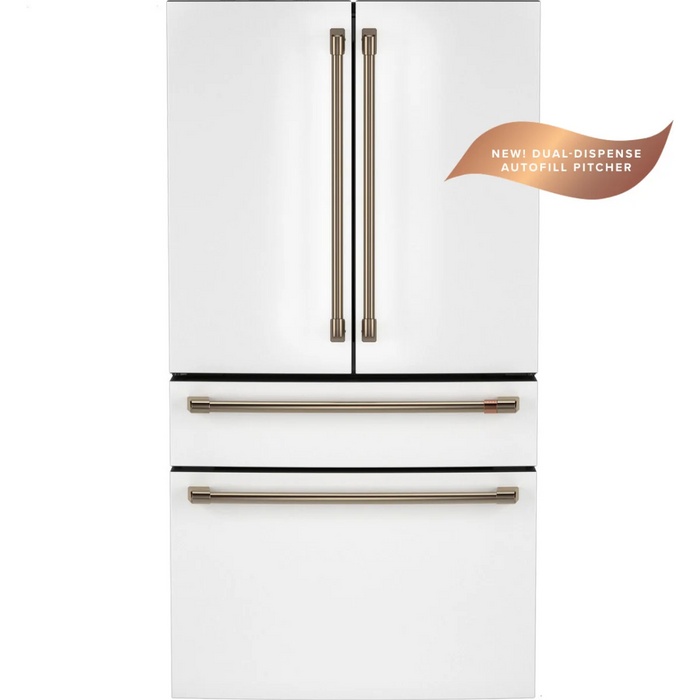 Cafe 36" Freestanding 4-Door French Door Smart Refrigerator, CGE29DP4TW2