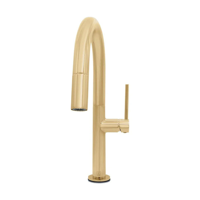 ZLINE Voltaire Kitchen Faucet, Polished Gold, VLT-KF-PG