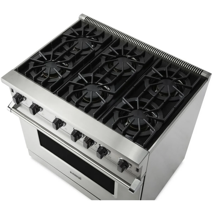 Viking® 5 Series 36" Stainless Steel Pro Style Range VGIC53626BSS