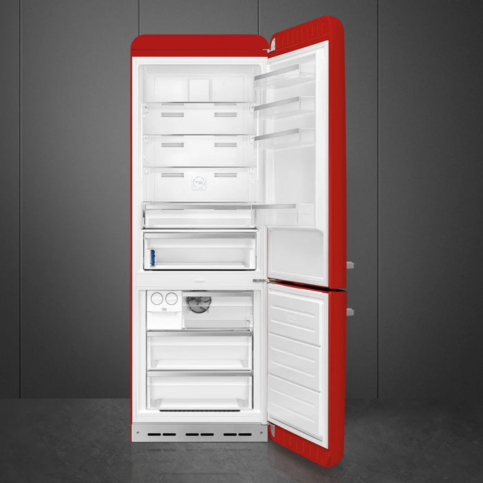 SMEG 28" Freestanding Bottom Mount Refrigerator, FAB38URRD