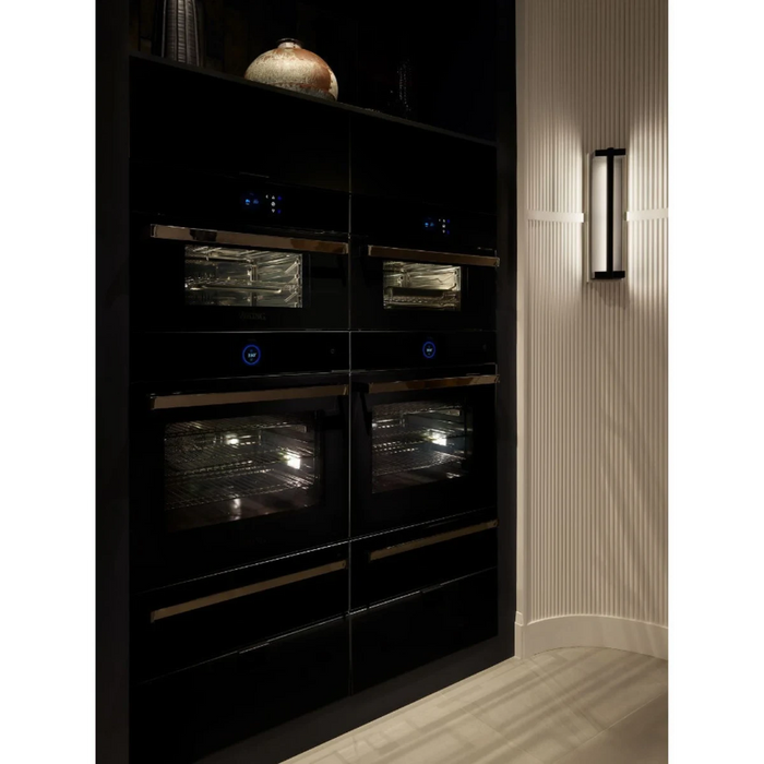 Viking® RVL 30" Black Glass Double Electric Wall Oven MVDOE6301BG