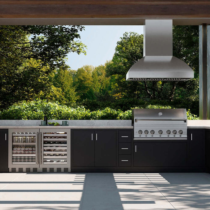 ZLINE Island Mount Outdoor Grill Hood GOi2