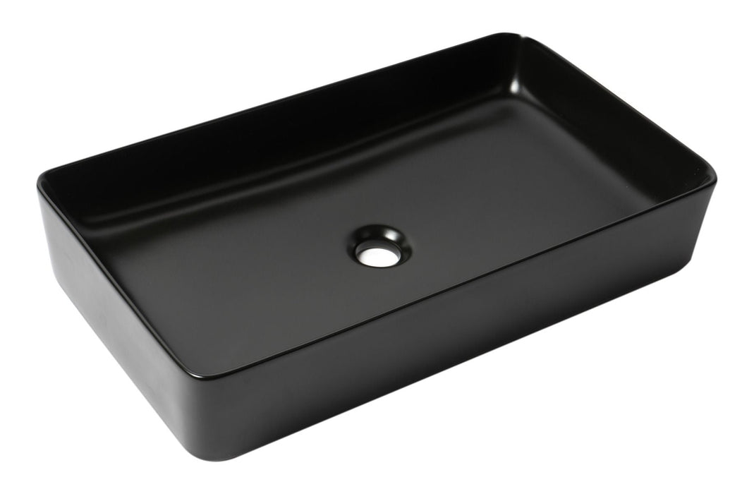 ALFI brand 24" Modern Rectangular Above Mount Ceramic Sink ABC902