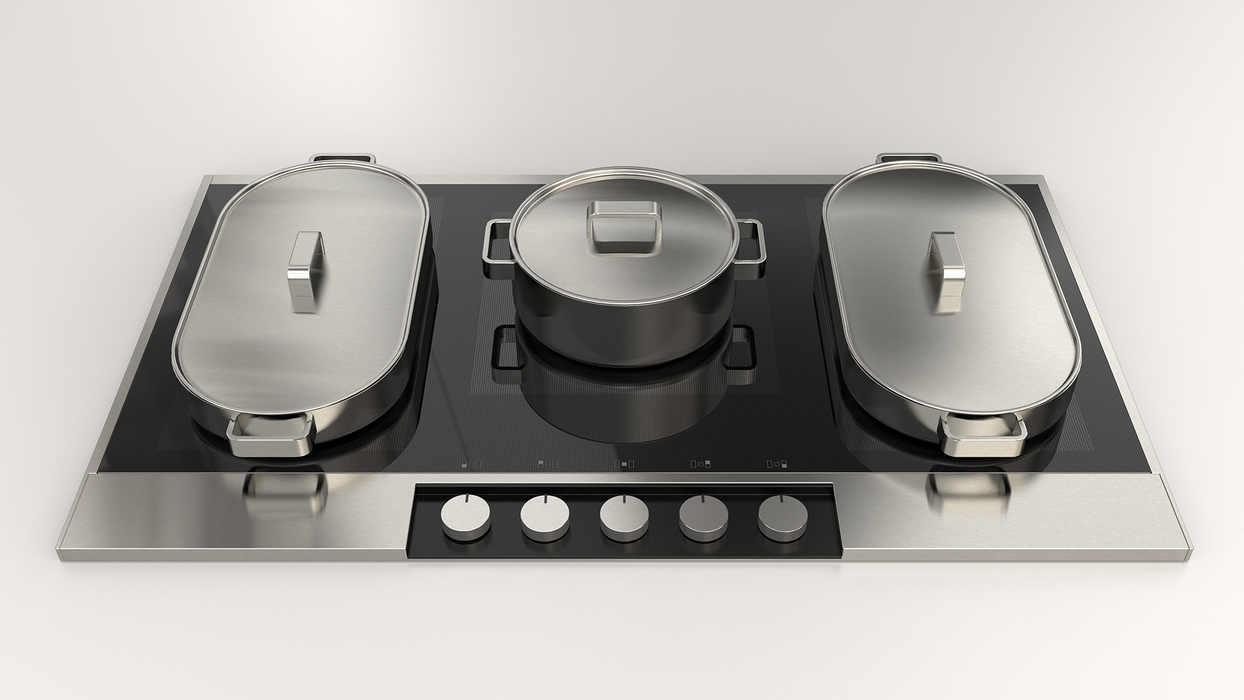 Fulgor 36” Customizable Satin Aluminum Cooktop, F7ECIK36AS1
