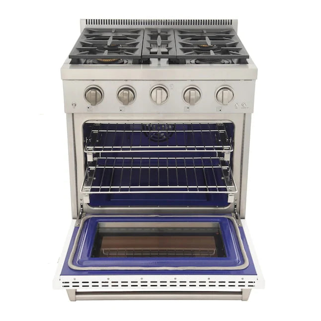 Kucht 30"  Professional Natural Gas Range, 4 Burners, KFX300-W