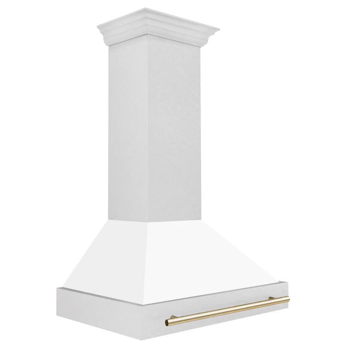 ZLINE 36" Autograph DuraSnow White Range Hood 8654SNZ-WM36-G