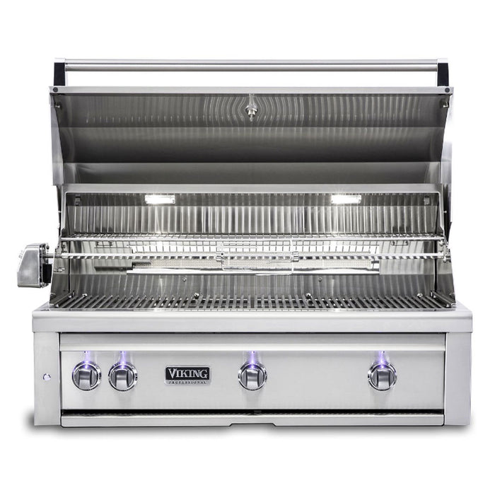 VIKING 5 Series 42" Built-in Grill ProSear Burner and Rotisserie, VQGI5421