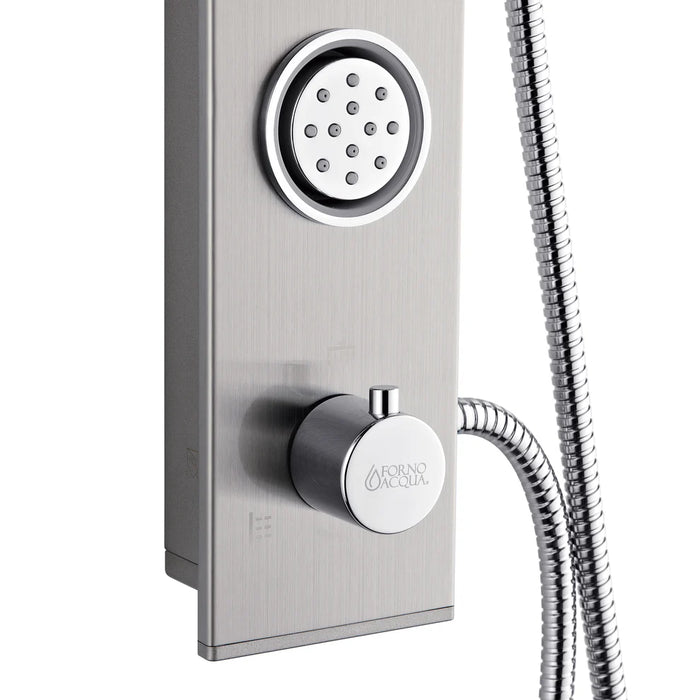 Forno Acqua AcquaSPA Shower Panel, Overhead Rainfall Shower, Handheld Shower Head SL31BC-L8