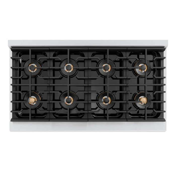 ZLINE 48" Paramount Gas Range DuoPro™ Cooktop, Dual Ovens PSGRZ-BLM-48-G