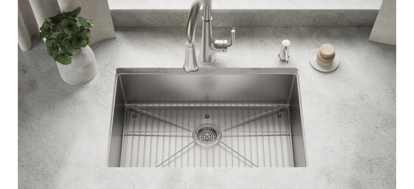 KOHLER Strive 29" undermount single-bowl kitchen sink K-5409