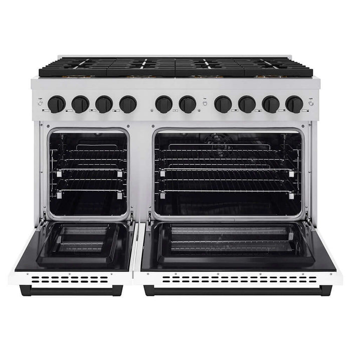 ZLINE 48" Paramount Gas Range DuoPro™ Cooktop, Dual Ovens PSGRZ-WM-48-MB