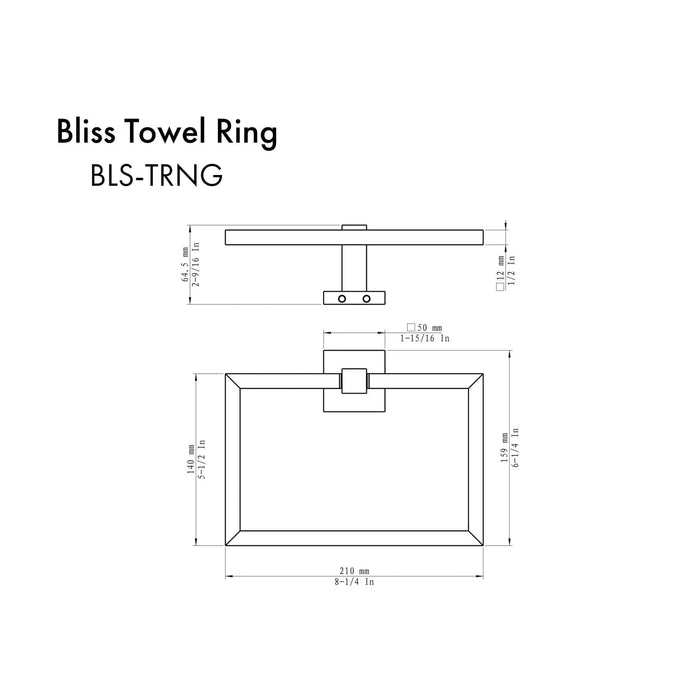 ZLINE Bliss Towel Ring BLS-TRNG-CH