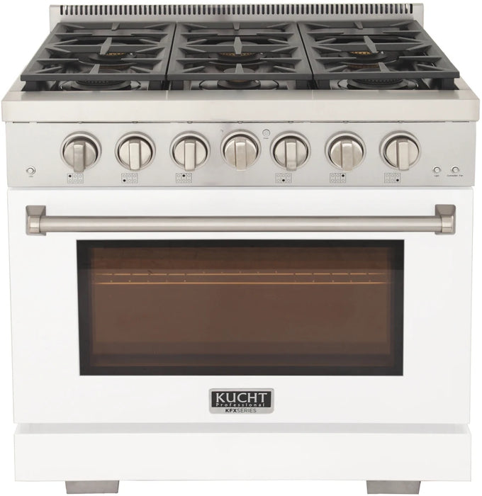 Kucht 36" Freestanding Professional Gas Range KFX3600X-W