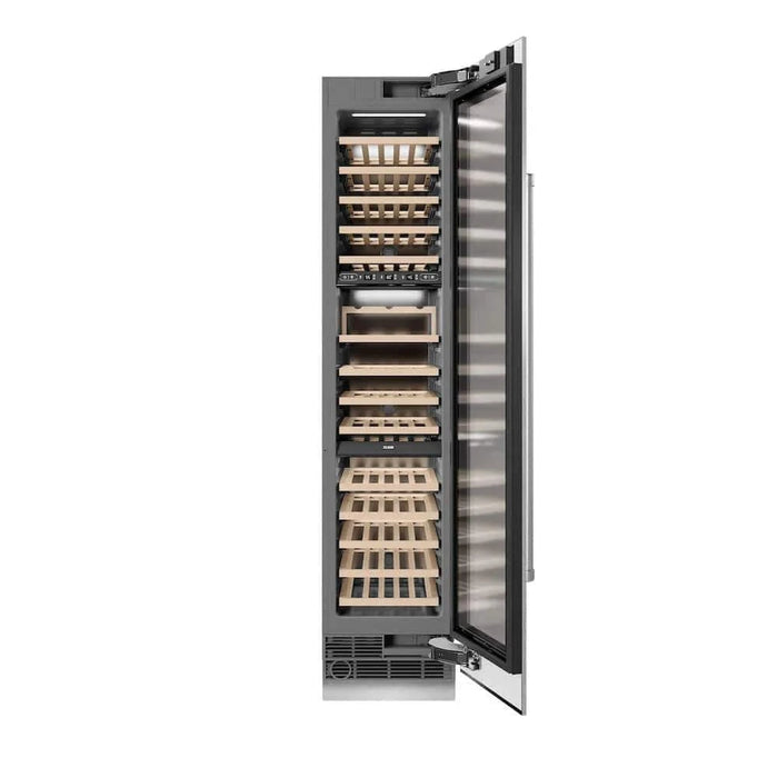 ZLINE 18"Triple Zone 68 Bottle Right Hinge Column Wine Cooler, DuraSnow® Stainless Steel RCWVR-SN-18