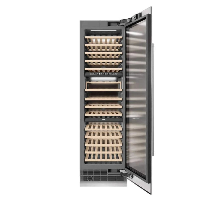 ZLINE 24"Triple Zone 100 Bottle Column Wine Cooler, DuraSnow®  Stainless Steel RCWV-SN-24