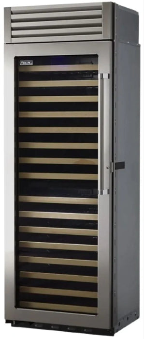 Viking® 5 Series 30" Stainless Steel Right Hinge Built In Wine Cooler VCWB530RSS