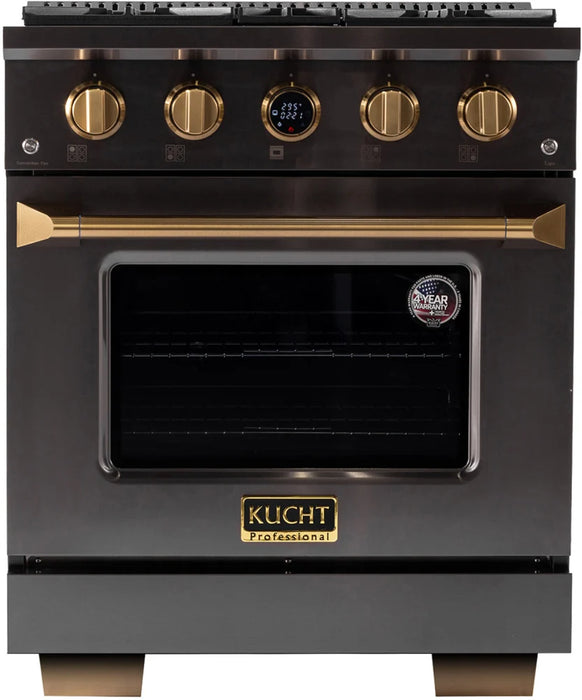 Kucht 30" Freestanding Dual Fuel Range  Liquid Propane KXD30/LP