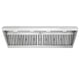 60" Range Hood Insert, Ultra Quiet Stainless Steel 8" Ducted with 1200 CFM Powerful Suction — NX-19IL-60-Warm White