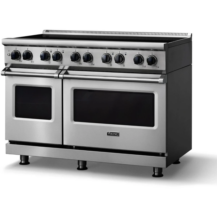 Viking® 5 Series 48" Stainless Steel Pro Style Induction Range VIR54836BSS