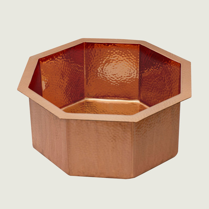 Nauxus Custom Handmade Copper Undermount Bar Sink RCB02-NX
