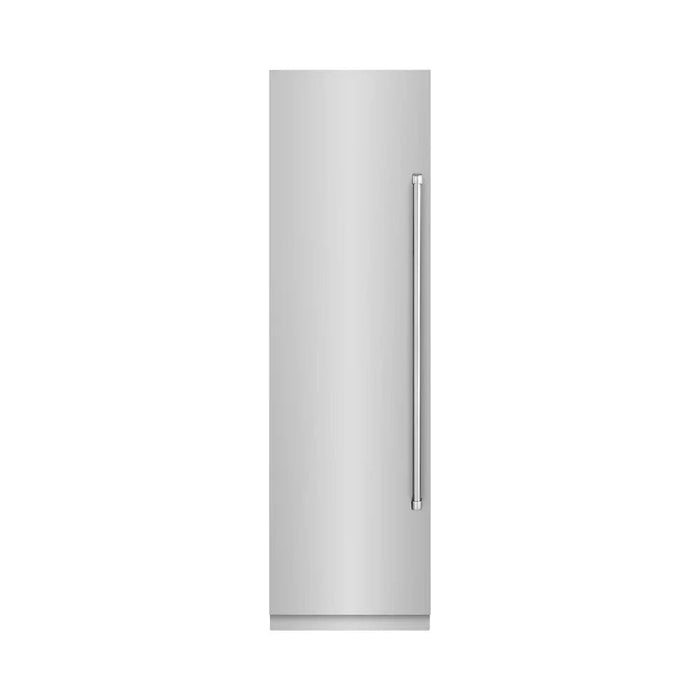 ZLINE 24" Column Freezer Stainless Steel, Graphite Gray Interior RCFV-304-24