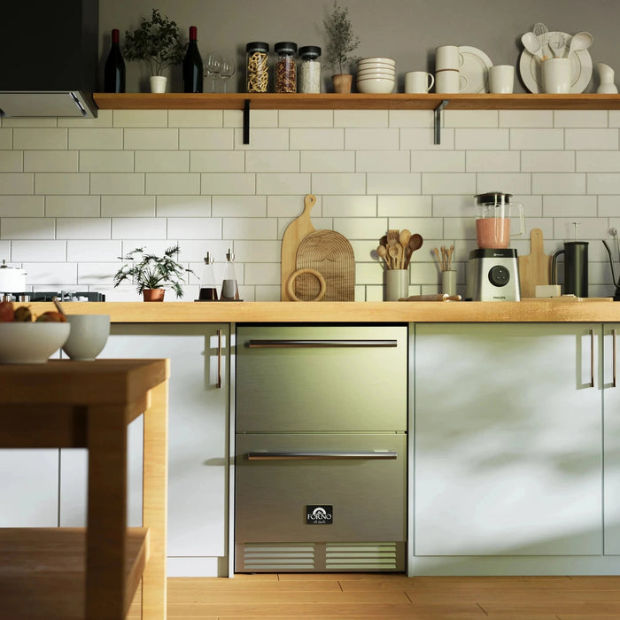 FORNO Como 24" Outdoor/Indoor Drawer Refrigerator FDROD1611-24S