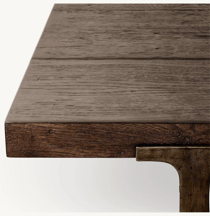 T-Brace Rectangular Coffee Table