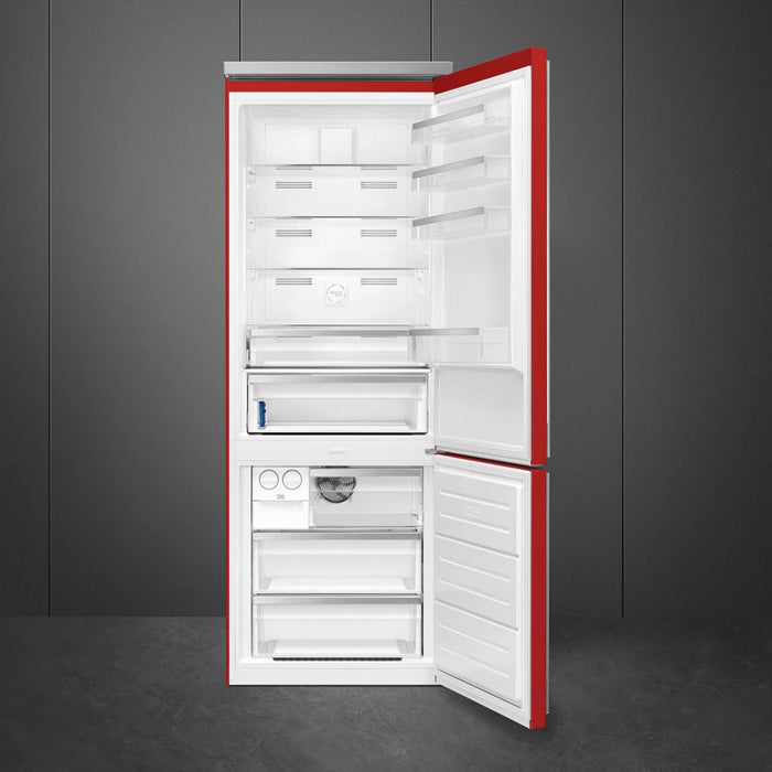 SMEG 28" Freestanding Bottom Mount Refrigerator, FA490URR