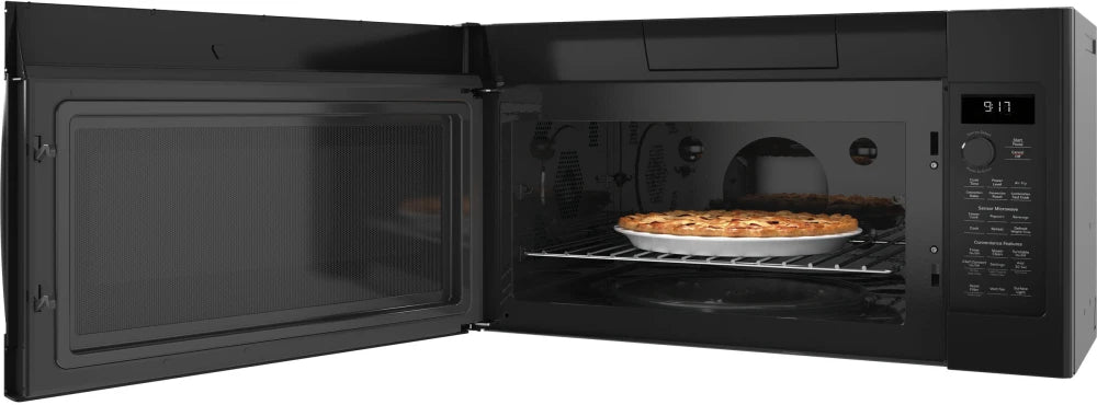 GE Profile 30" Convection Over-The-Range Microwave, Black PVM9179DRBB