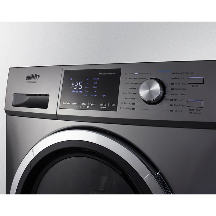 Summit 24" Wide 115V Washer/Dryer Combo SPWD2203P