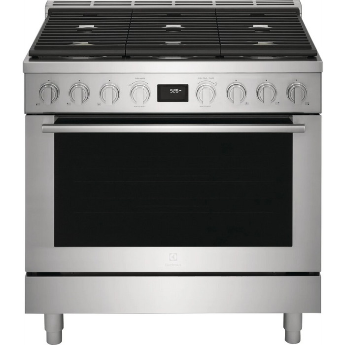 Electrolux 36" Freestanding Dual Fuel Range ECFD3668AS