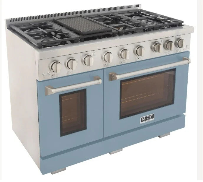 Kucht 48" Freestanding Professional Gas Range Liquid Propane KFX4800X/LP-LB