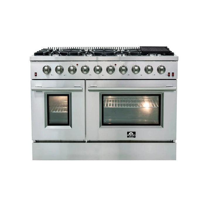 FORNO Appliance Package - 48" Gas Burner, Electric Oven Range and 60" Refrigerator FBDL-005-02CAUS